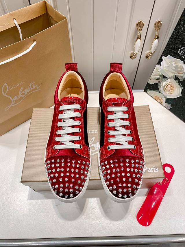 Orange Factory Price P, Men's Size 10 Custom Edition Christian Louboutin Cl Low-