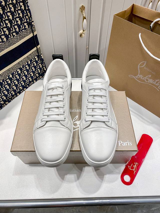 Orange Factory Price P, Men's Size 10 Custom Edition Christian Louboutin Cl Low-