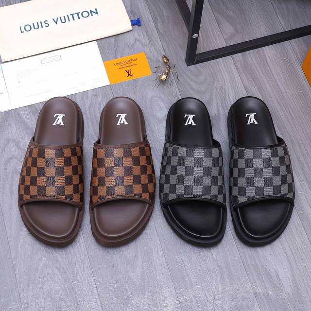 Product Brand: Lv [Louis Vuitton] Slippers Regular Size. Size: 38-45 Product Mat