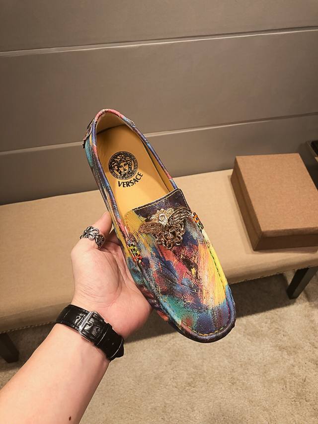 Authentic, Versace Official New Release, Full Sheepskin Lining, Top-Tier Resale,