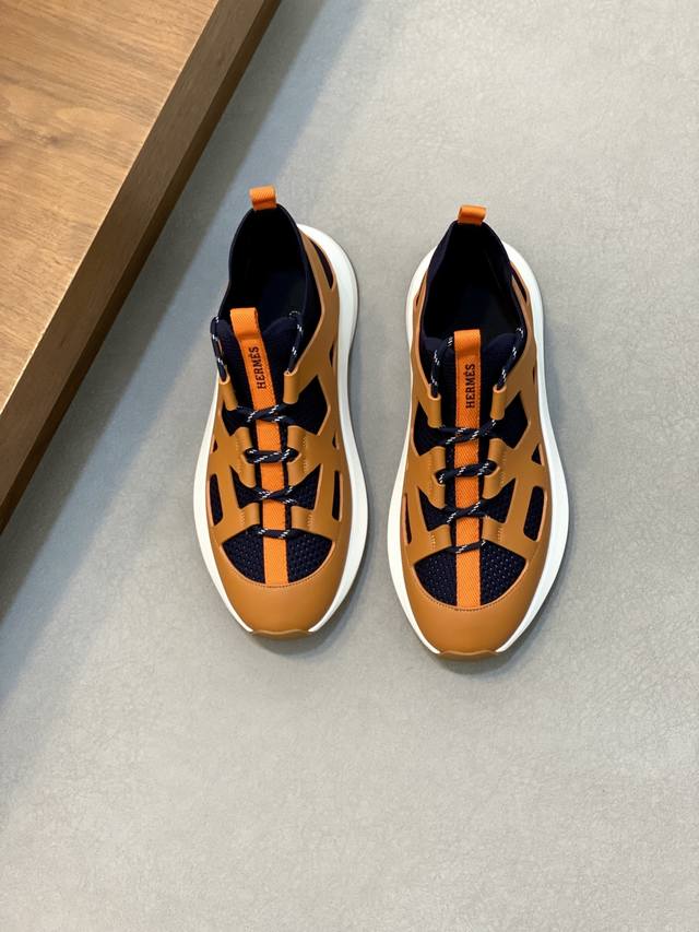 Hermes - Premium Quality Original Casual Sports Shoes - Upper: Napa Calf Leather