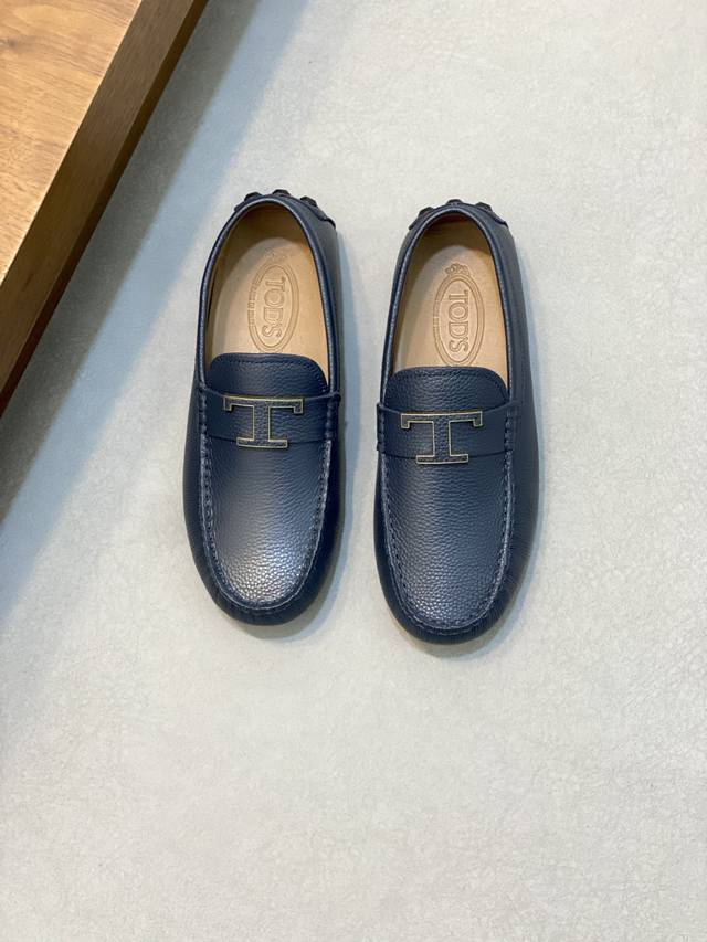 Tod's New Men's Bean-Shaped Loafers, Driving Shoes, Made In Guangdong With Premi