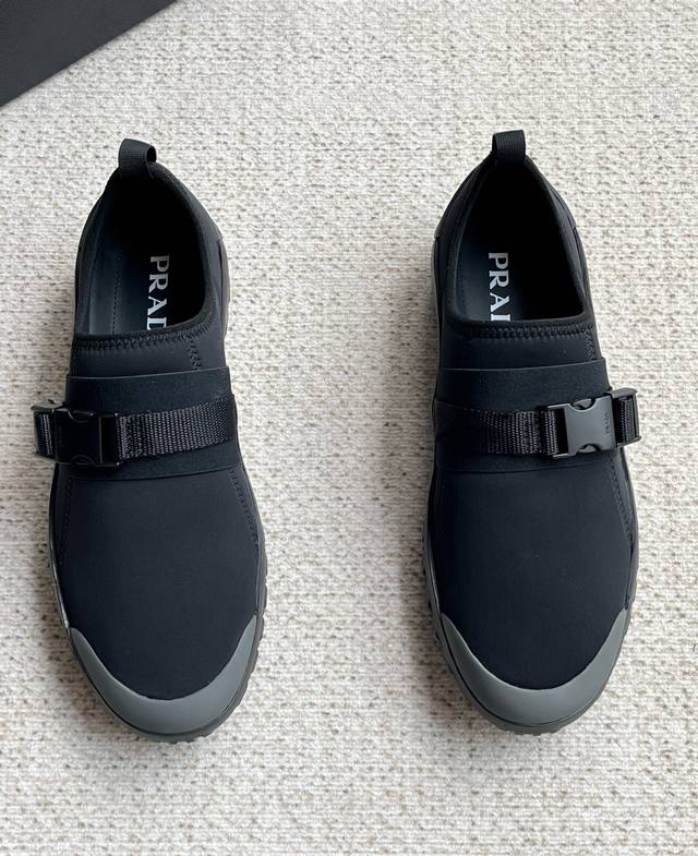 Prada New Men's Nylon Fabric Sneakers This Sneaker Combines Elegant And Innovati