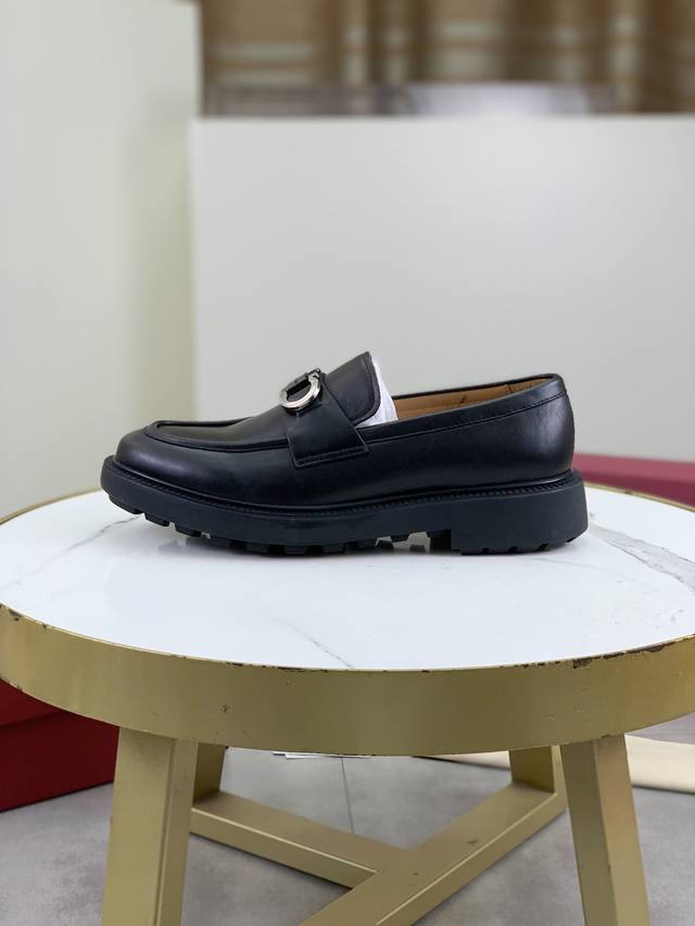 Factory Price Top-Quality Salvatore Ferragamo Business Leather Shoes, 1:1 Premiu