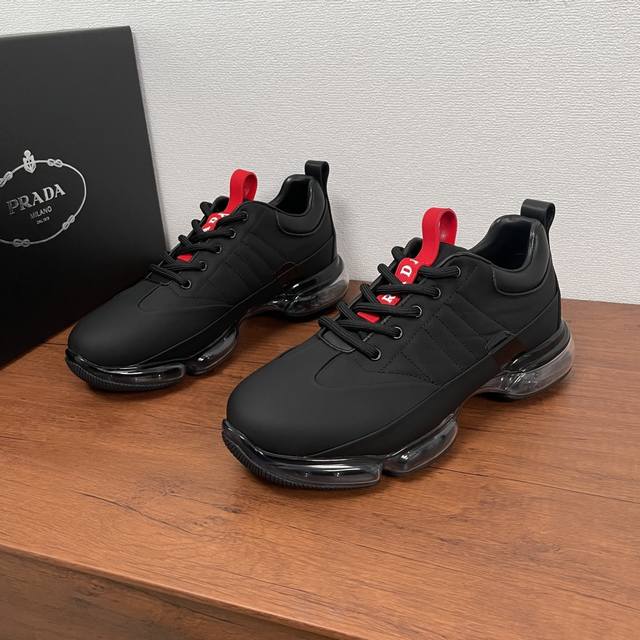 Code: Ys004050 Prada Men's New Air-Cushioned Casual Sports Shoes In Stock Classi
