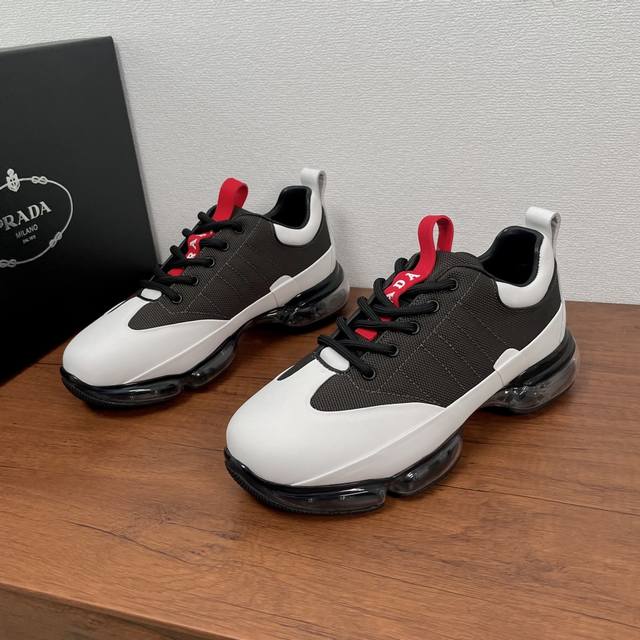 Code: Ys004050 Prada Men's New Air-Cushioned Casual Sports Shoes In Stock Classi
