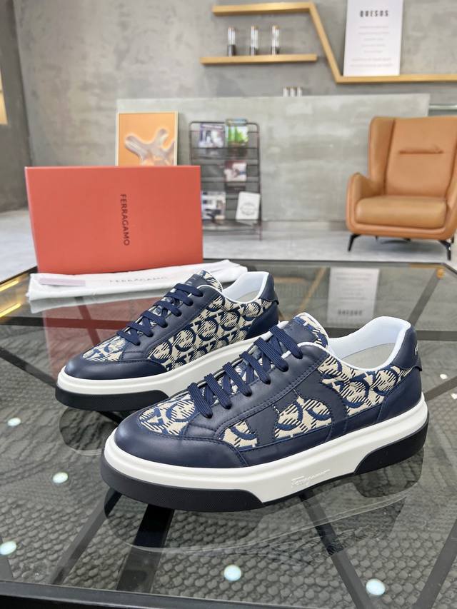 Ftop-Tier Reseller Ferragamo Street-Style Men's Sneakers, New Arrivals Released