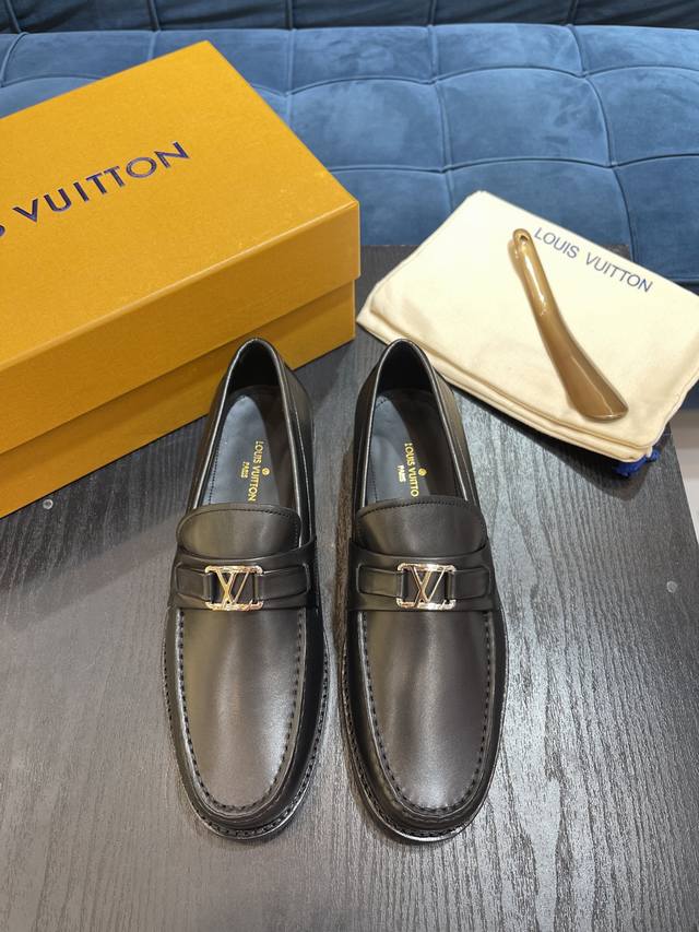 L This Major Loafer Combines Smooth Calf Leather With Monogram-Embossed Calf Lea