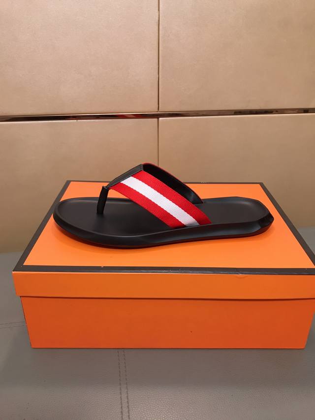 Factory Price Bally High-End Casual Sandals, A Must-Have For Men In Summer, Feat