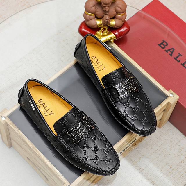 Factory Price Bally Top-Tier Men's Bean-Shaped Shoes Available Simultaneously At