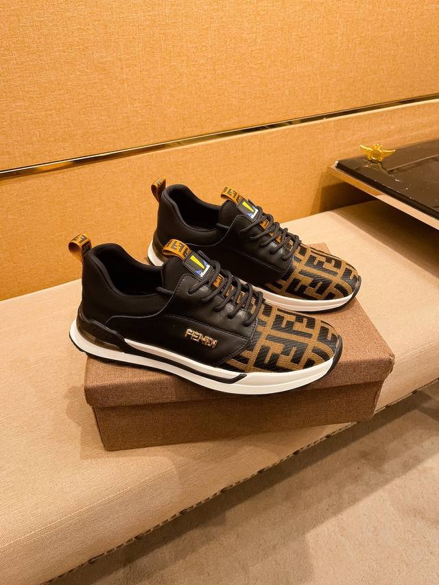 Factory Batch Fendi Men's High-End Shoe Brand Official Website 1:1 Latest Master