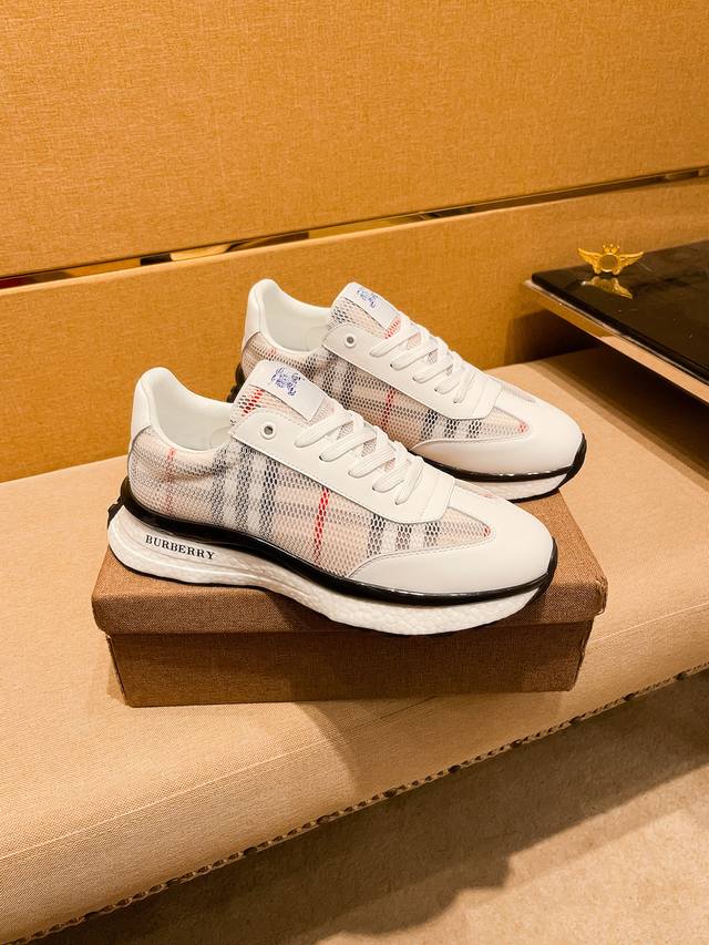Factory Batch Burberry Men's Shoes High-End Brand Official Website 1:1 Latest Ma