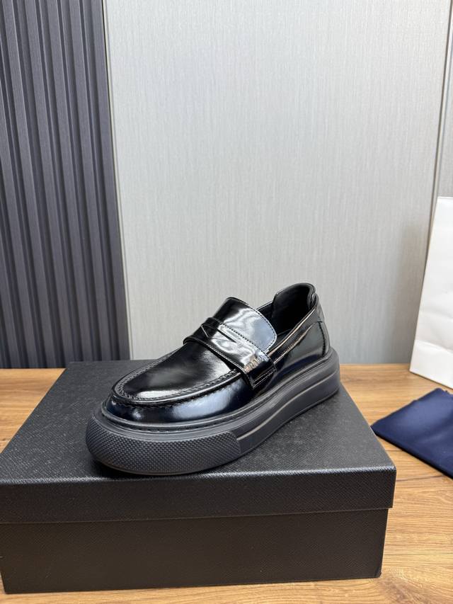 Factory Price Prada Men's Business Casual Leather Shoes Are Made Entirely From I