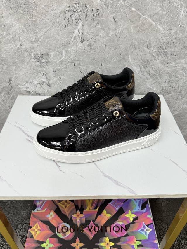 Lv-Louis Vuitton Luxury Casual Sneakers, Imported Genuine Leather Material, Silk