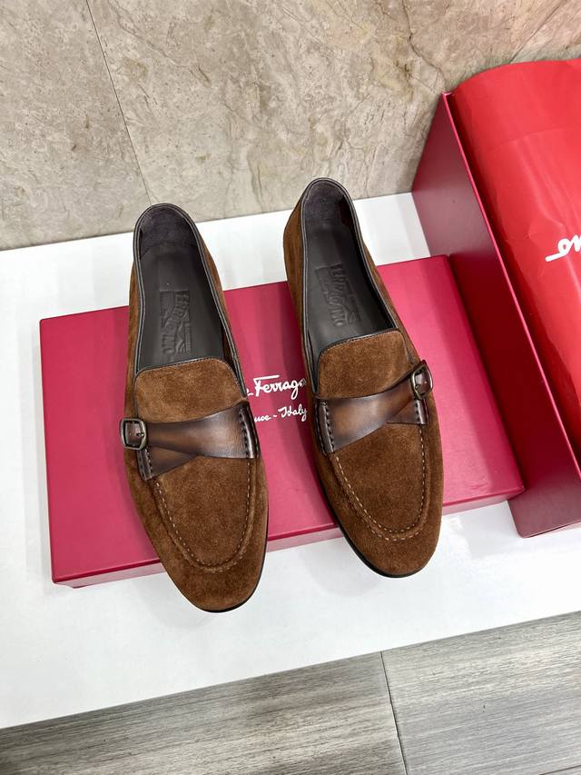 Sf Ferragam* Classic Men's Loafer Leather Shoes Official Price Rmb P1 Suitable F