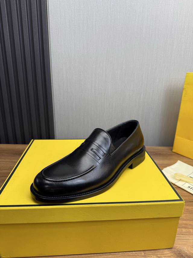 Factory Price Fendi. Men's Business Casual Leather Shoes - Imported Calf Leather