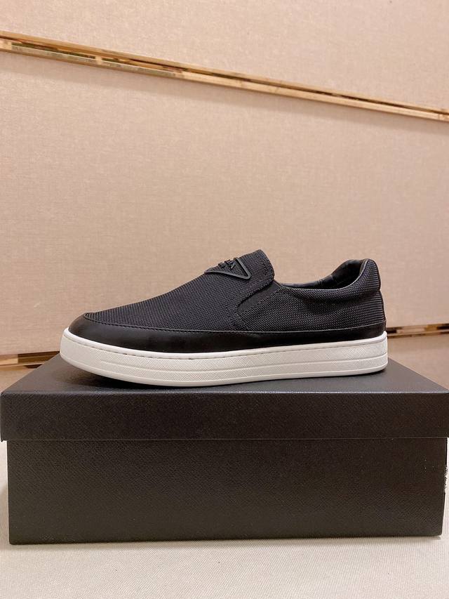 Prada Official Website Latest Model Casual Fashion Men's Shoes, Best-Selling Sim