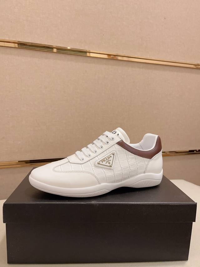 Prada Official Website Latest Casual Fashion Men's Shoes, Best-Selling Simple An