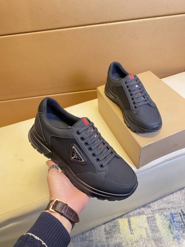 Exclusive Debut, Original Quality Prada ~ Unique Modern-Style Sneakers.Casual Lo