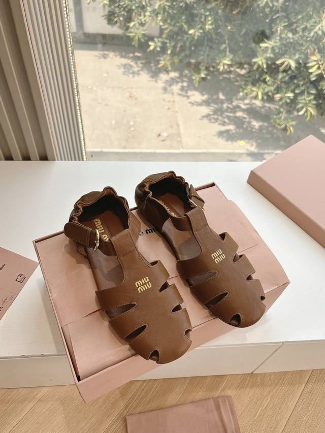 Top-Tier Version Miu Miu Lace-Up Ballet Shoes With Piggy-Back Design, Woven Miu