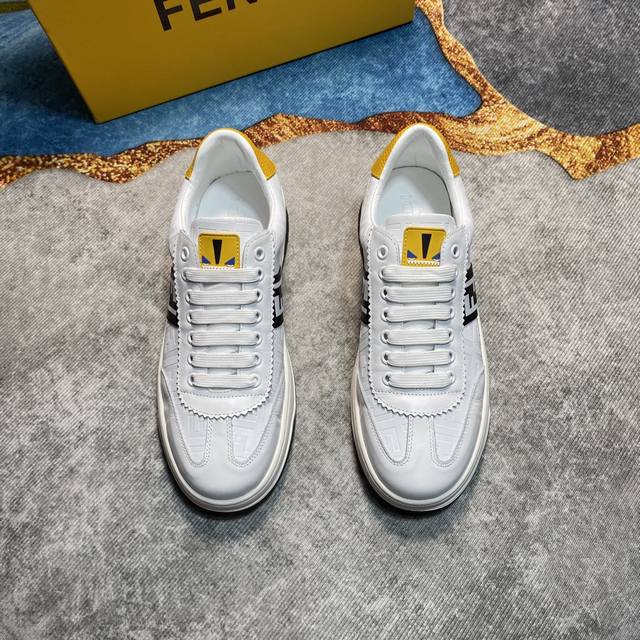 Factory Price Fendi Men's Latest Casual Shoes! Synchronized With The Official St