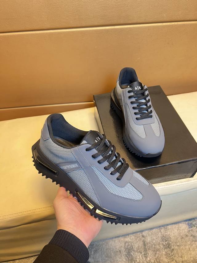 Armani Top-Tier Men's Shoes For 2025, Released With Hk Stores. Sole: Original Fa