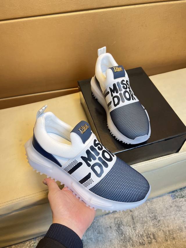 Dior Top-Tier Men's Shoes, 2025 Hk Store Release. Sole: Original Factory-Supplie