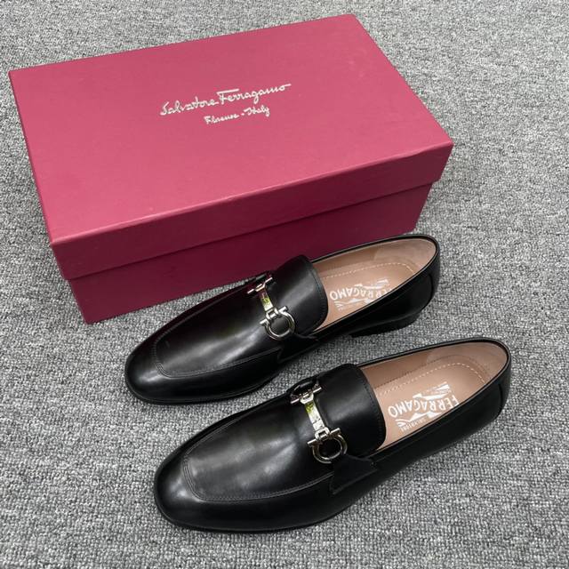 Fs Ferragamo Craftsmanship Goodyear Hand-Stitched Cold Glue Italian Imported Lea