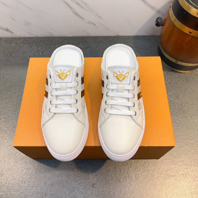Gucci 2025 Exclusive New Half-Slip Casual Men's Shoes, A Must-Have For Fashion-F