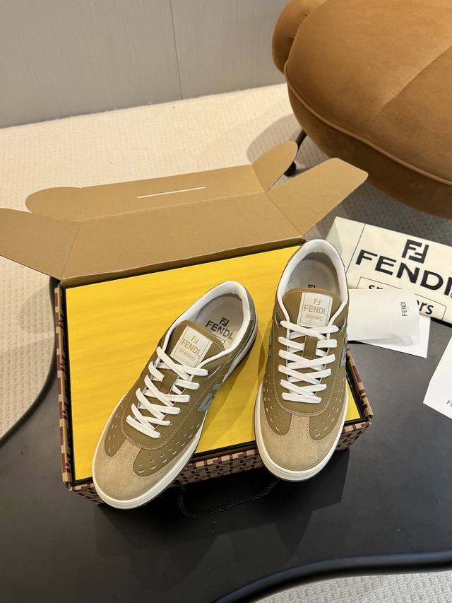 Actual Price: Fendi Match Series 25 New Colorways, Thick-Soled Casual Sneakers F