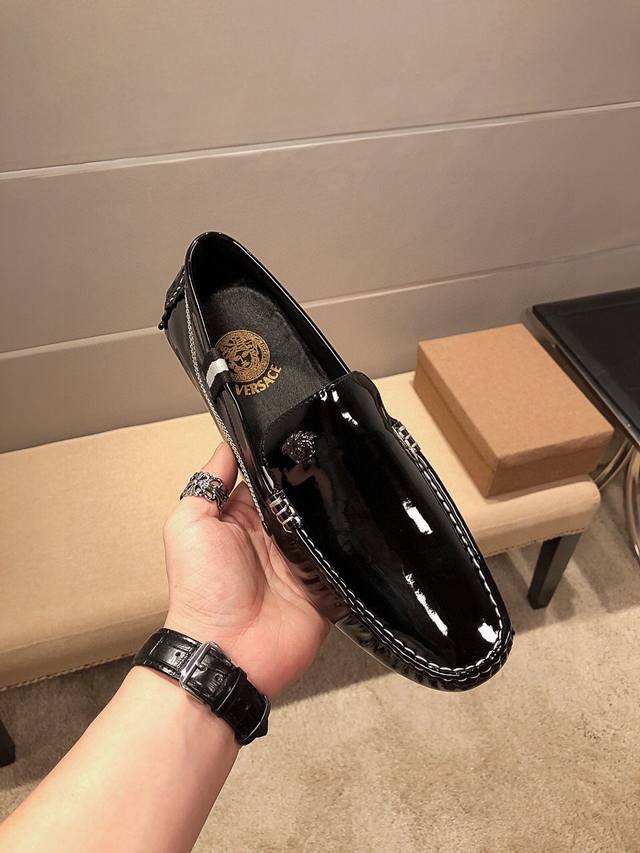 Versace Official Flagship Store High-End Version ~ Slacker-Style Slip-On Casual