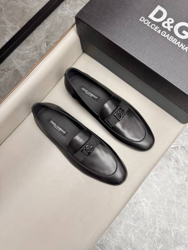 Dolce & Gabbana Mino Small Leather Shoes, Imported Calfskin Leather Upper, Water