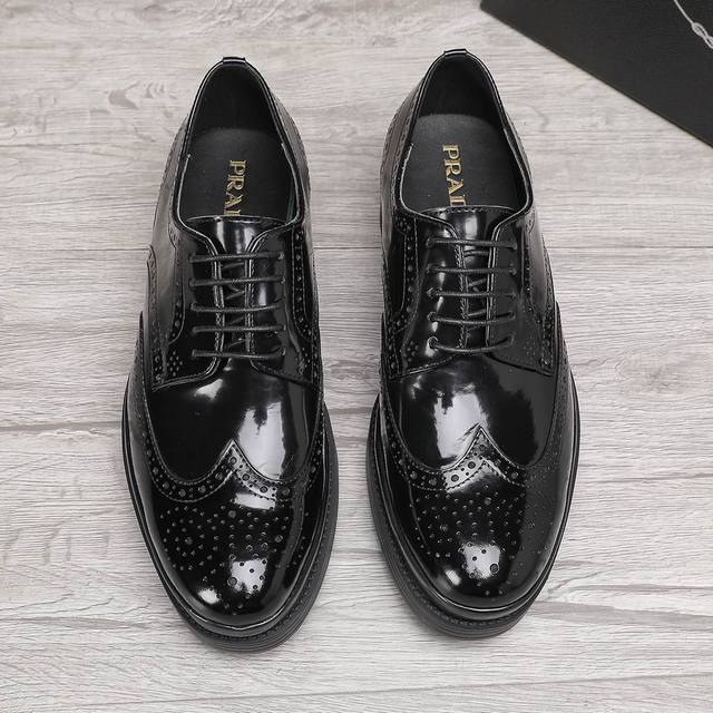 Product Brand: Prada Business Leather Shoes Standard Sizes: 38-44, 45 Custom-Mad