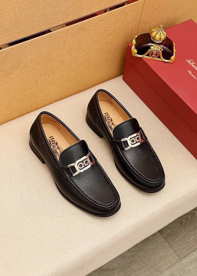 Product Brand: Ferragamo Casual Leather Shoes Standard Sizes: 38-44, 45 Custom P