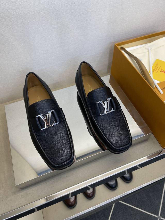 L*V Exclusive High-Quality Fashion Formal Leather Sole Standard Sizes: 39-44, 6.