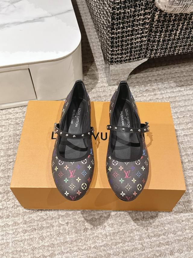 Premium-Quality Louis Vuitton Lv 25 Spring/Summer Latest Mary Jane Flats. Simple