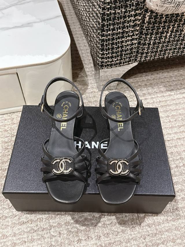 Chanel 25S Spring/Summer New Arrival Top-Tier Double C Bow Sandals This Classic