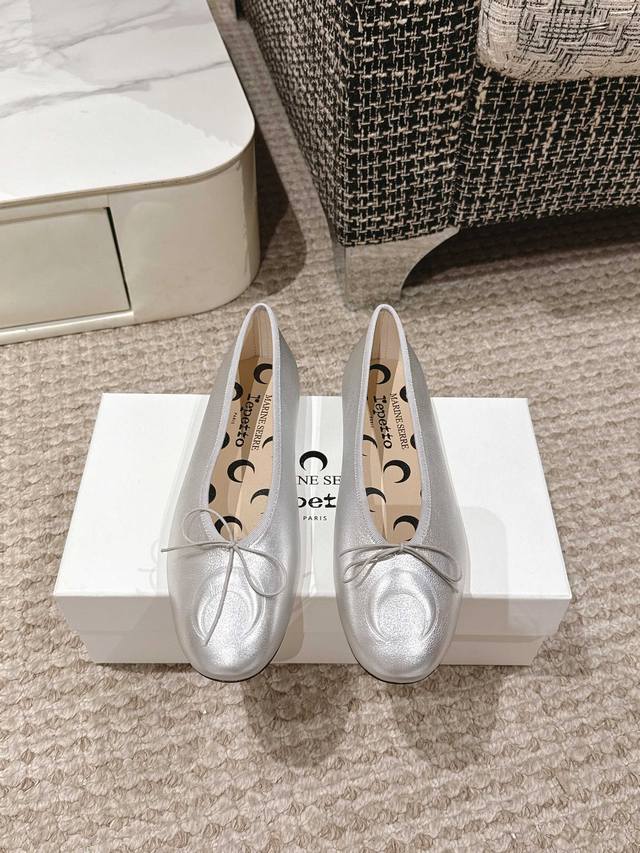 Marine Serre X Repetto 25 Early Spring Collaboration Moon Print Open-Toe Ballet