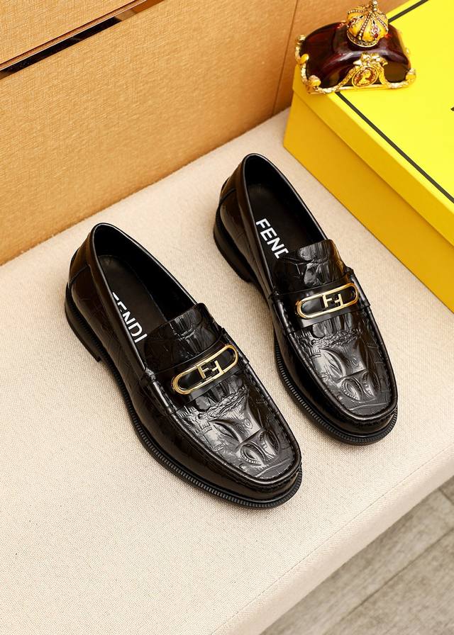 Product Brand: Fendi Casual Leather Shoes Standard Sizes: 38-44, Custom Sizes: 4