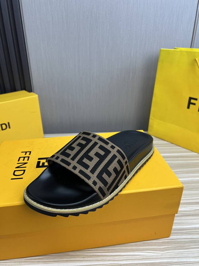 Factory Price Fendi Men's Slippers, Fendi Official Website 1:1 Replica 38-45 Siz