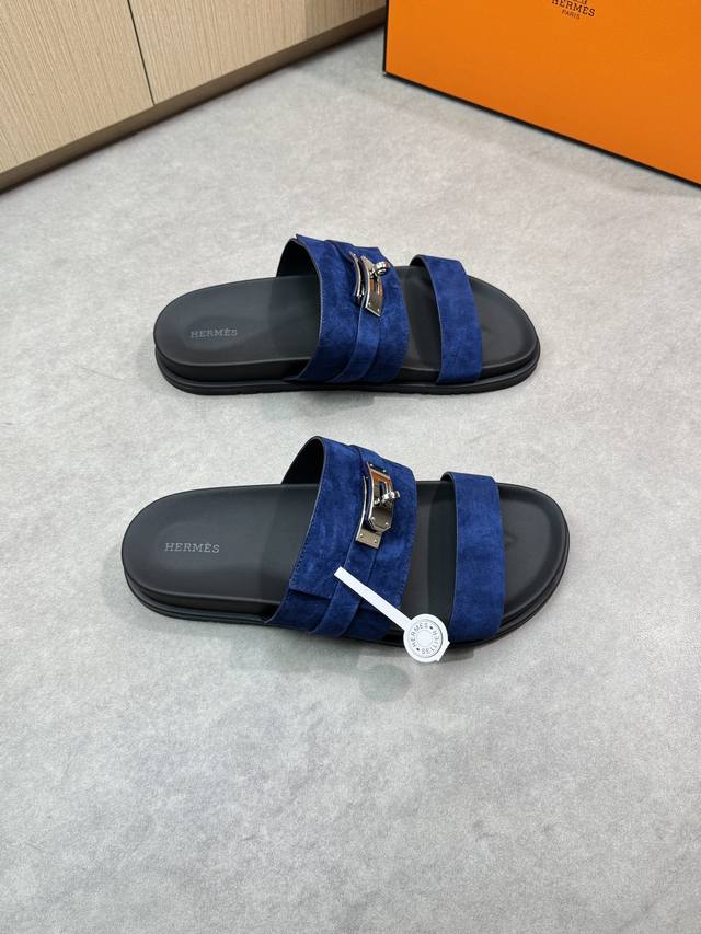 Hermes - High-End Quality, Original Casual Sandals - Upper: Imported High-Luster