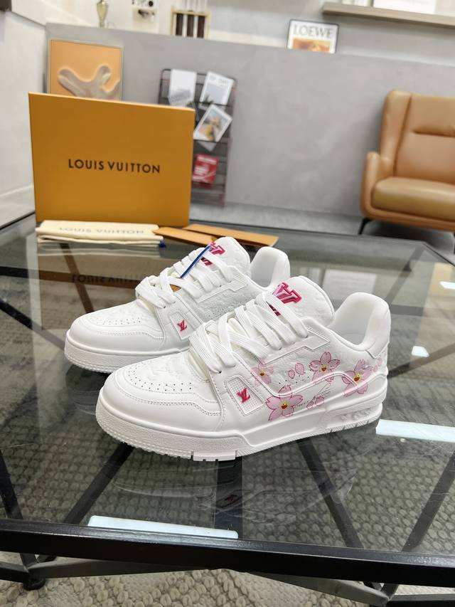 L Top-Tier Proxy Purchase: Lu Street-Style Couple's Edition Sports Sneakers, Wit