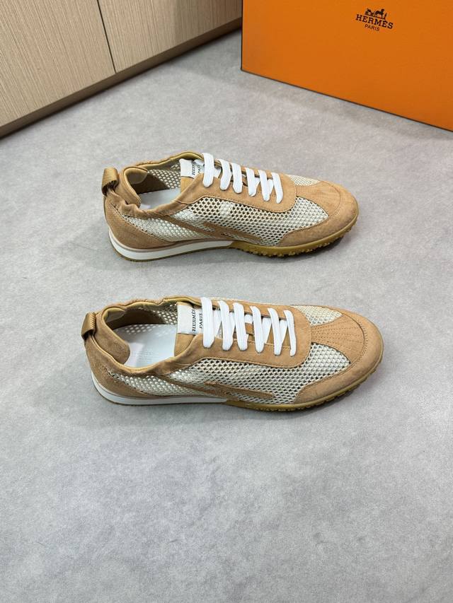 Hermes - High-End Quality, Original Casual Sports Shoes - Upper: Suede Calf Leat