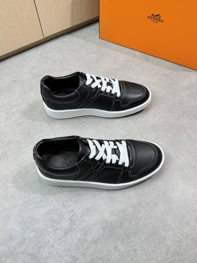 Hermes - High-End Quality, Original Casual Sports Sneakers - Upper: Napa Calf Le