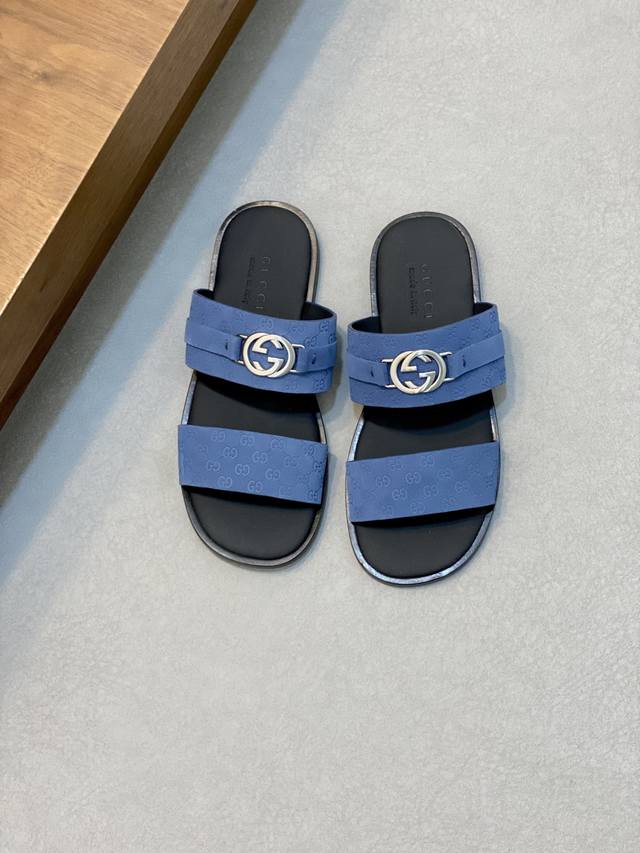 Gucci Men's Interlocking Double G Flip-Flops Lido Series, Inspired By The Summer