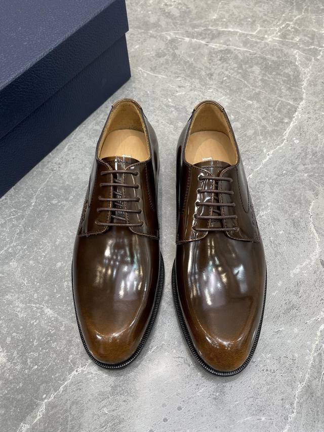 Yuan Top-Quality! Dio* Formal Leather Shoes! Authentic High-Quality, 1:1 Compari