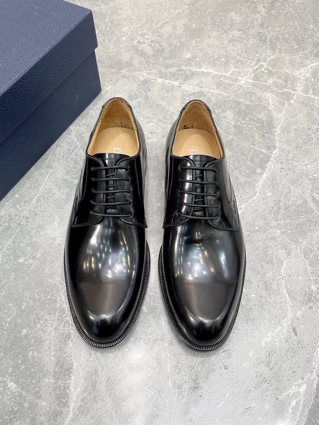 Top-Quality! Dio* Formal Leather Shoes! Authentic High-Quality, 1:1 Comparison A