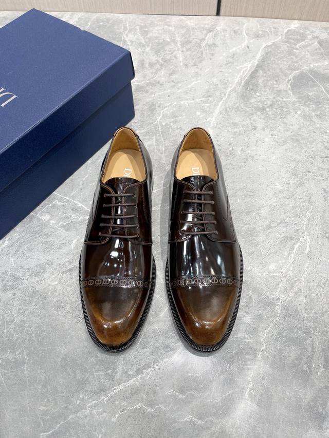 Top-Tier Quality! Dio* Formal Leather Shoes! Authentic High-Quality, 1:1 Compari