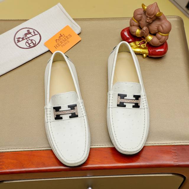 Factory Price Herm S Herm S Counter-Style Classic Slip-On Shoes, 1:1 Molded Orig