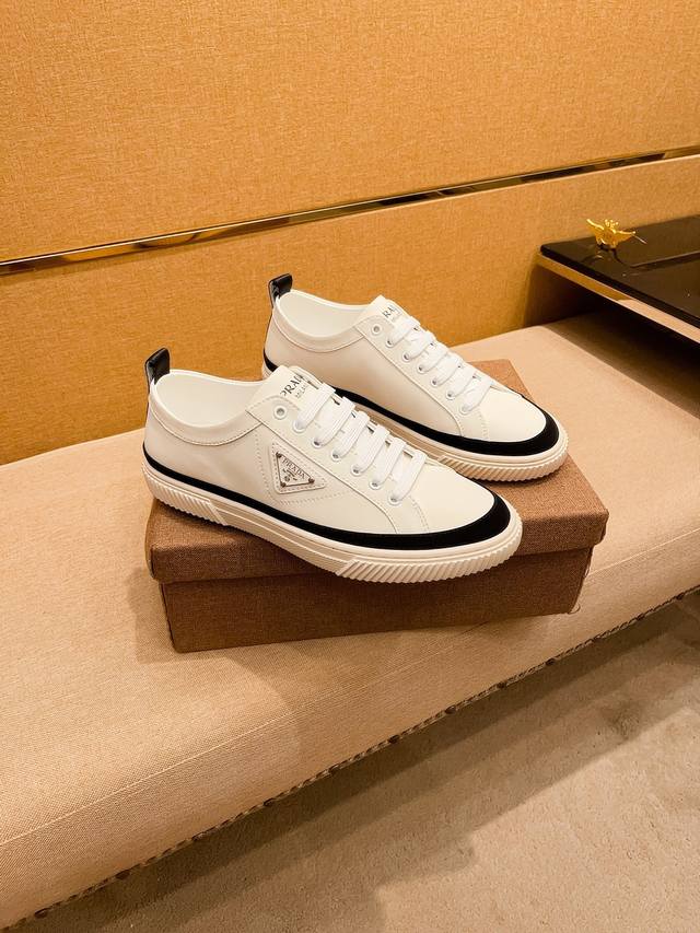 Factory Batch P Prada Men's Shoes High-End Brand Official Website 1:1 Latest Mas